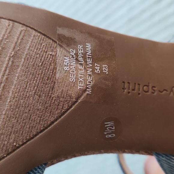 NEW Easy Spirit Denim Sandals 8.5 - Picture 8 of 8